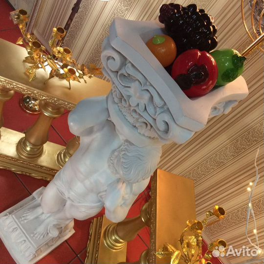 Статуя интерьерная с вазоном «Зевс», 115см