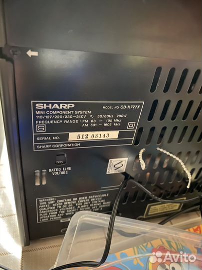 Музыкальный центр Sharp cd-k777x