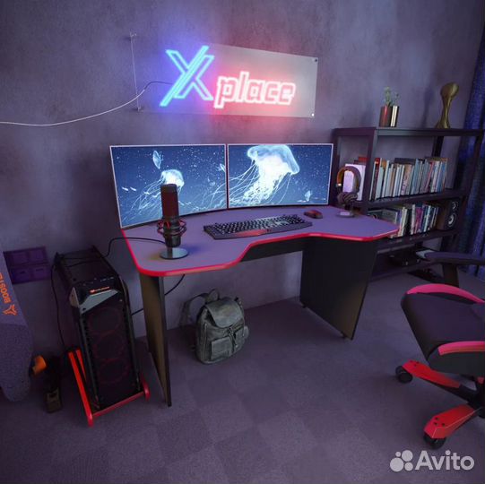 Компьютерный стол Чёрный myXplace 120х78х75 см