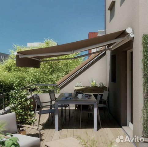 Маркиза механическая 3*2 м. Навес для террасы