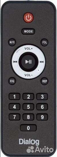 Пульт заменяющий Dialog AP-250 для аудиосистемы