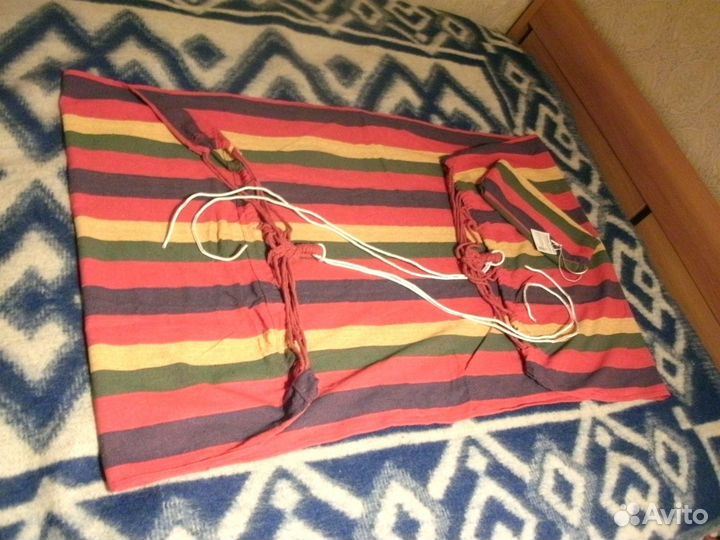 Новый гамак 200 х 80 / хлопок / доставка