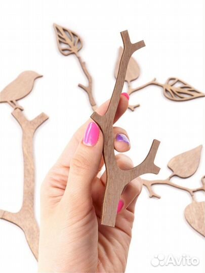 Модульное дерево на стену с фоторамками