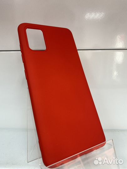 Чехол силиконовый samsung Galaxy A51 красный