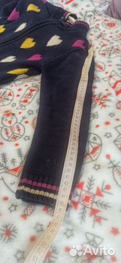 Теплая кофта для девочки 128