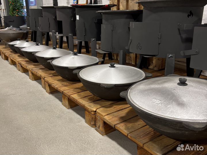 Казан чугунный Наманган 4 - 22 л казан узбекский