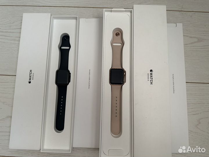 Часы apple watch 3 38 mm rose gold