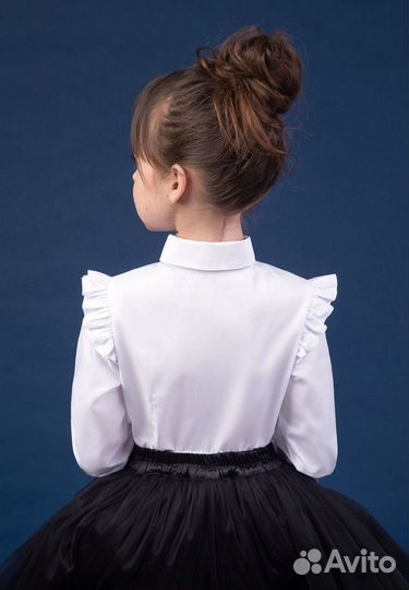 Блузки с длинным рукавом р.140; 146