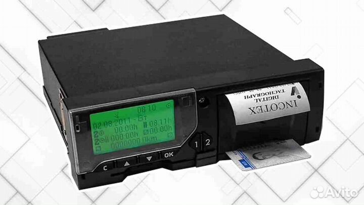 Автомобильный цифровой тахограф Меркурий, с скзи