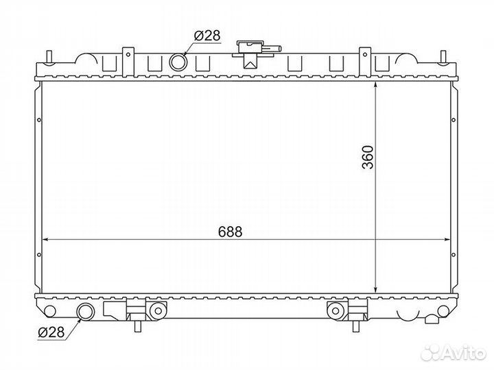 Радиатор охлаждения nissan almera primera и др