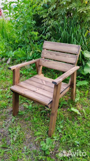 Скамейка садовая деревянная