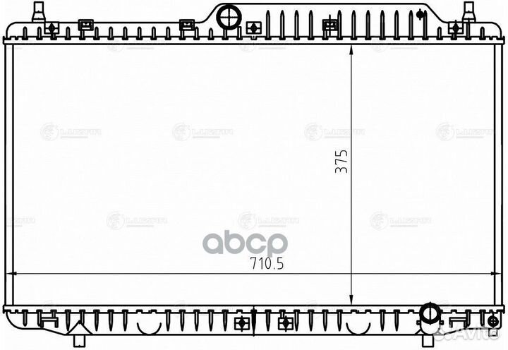 Радиатор chery fora (A21) (06) LRC 3005 luzar