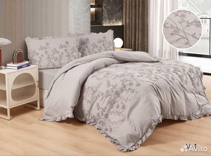 Комплект постельного с одеялом евро