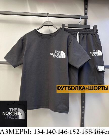 TNF.Футболка+ шорты, новый костюм. Рост 134-164