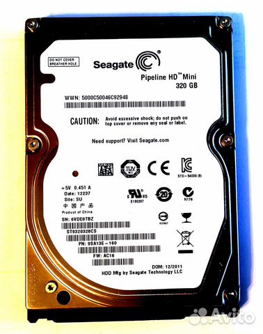 Жесткий диск 2.5 SATA 320Gb Seagate ST9320328CS