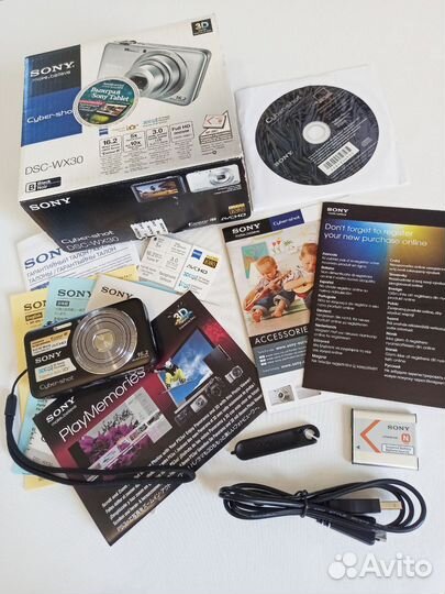 Сенсорный Sony DSC-WX30 с коробкой