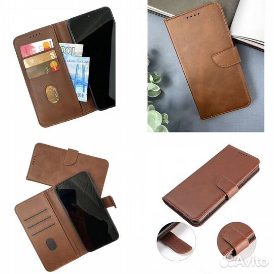 Кожаный чехол-книжка на самсунг-галакси-А71