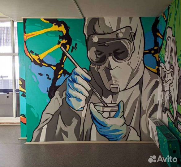 Роспись стен граффити