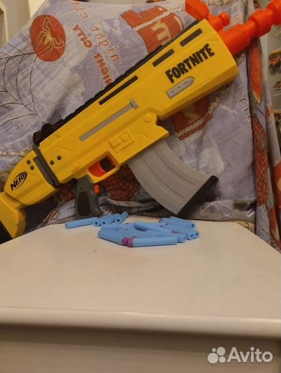 Бластер Nerf x Fortnite scar 20 патронов