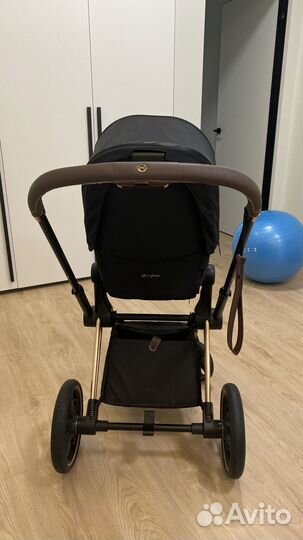 Коляска 2в1 Cybex priam 3 Black (черная)