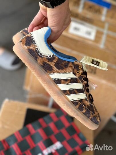 Кеды adidas samba pony x wales bonner leopard