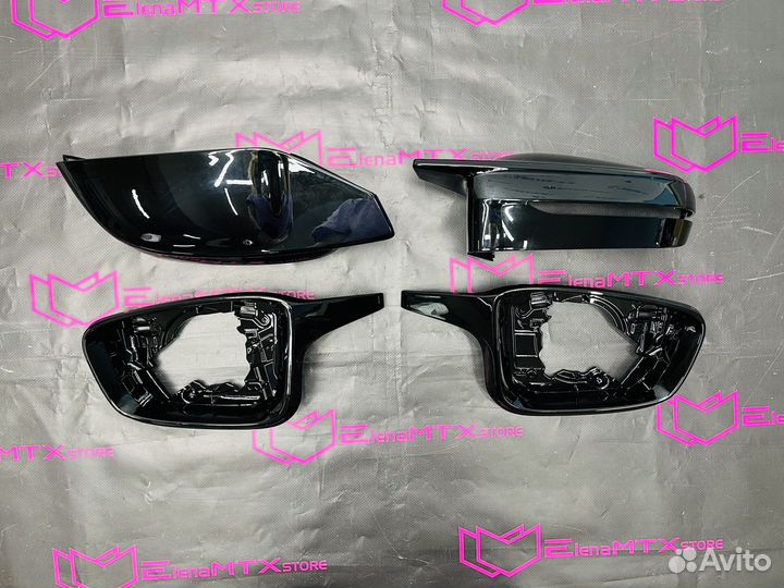 Накладки зеркал BMW G20 двусоставные, стиль G80