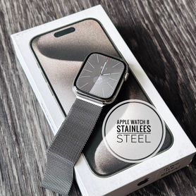 Apple watch 8, 45mm Stainless Steel (Стальные)