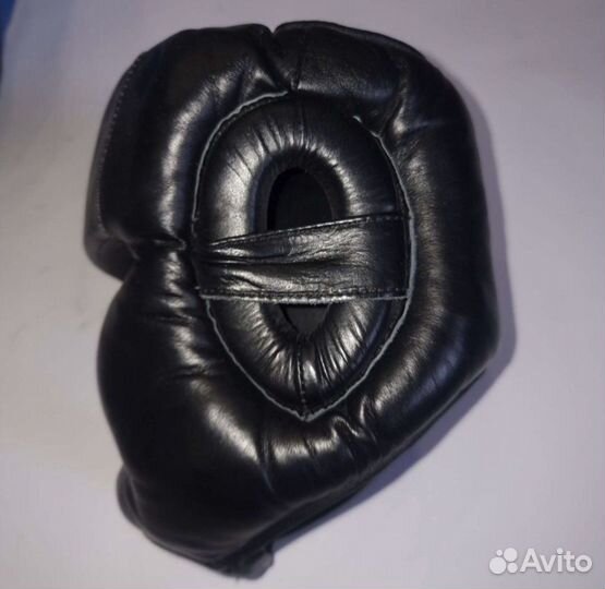 Шлем для единоборств, кожа, S, 53-55см