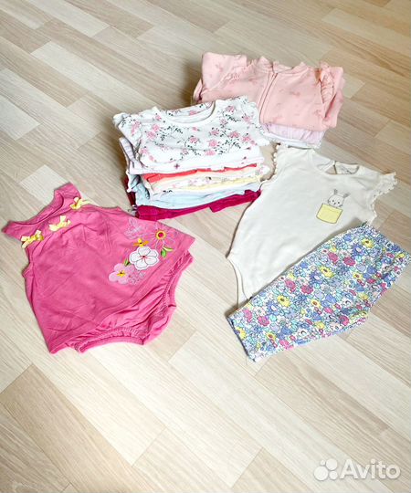 Вещи пакетом на девочку 68