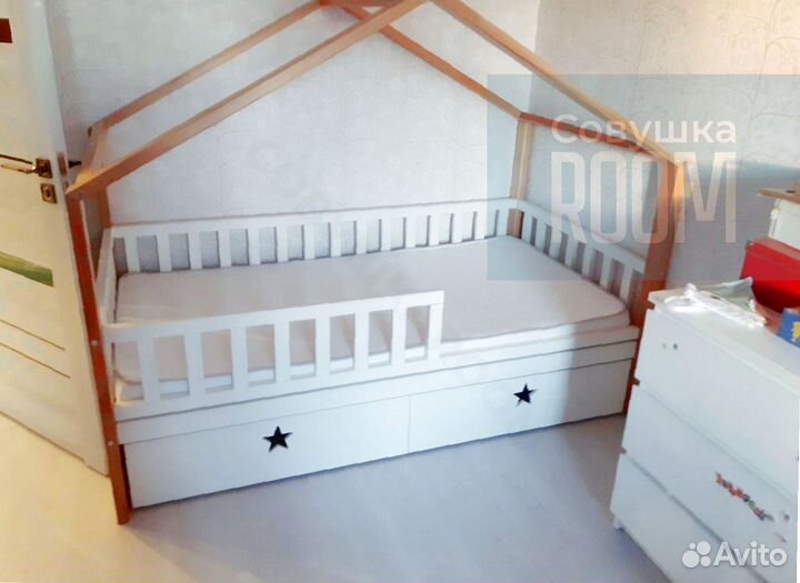 Детская кровать домик от 2 лет