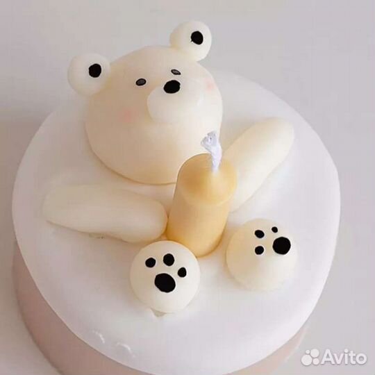 Силиконовый молд мишка