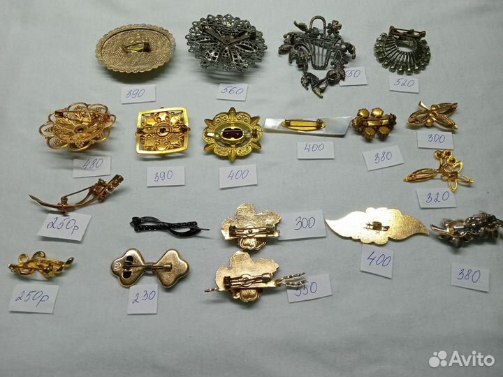 Брошь, броши винтажные