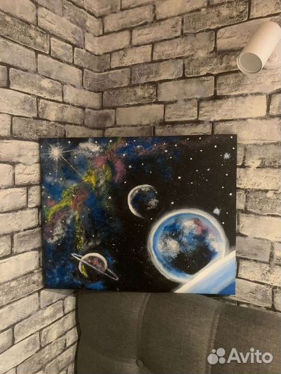 Картина акрилом на холсте