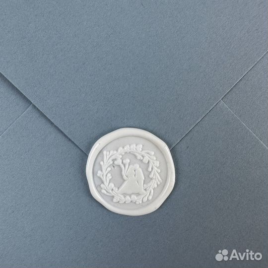 Сургуч, оттиск, приглашение, конверт