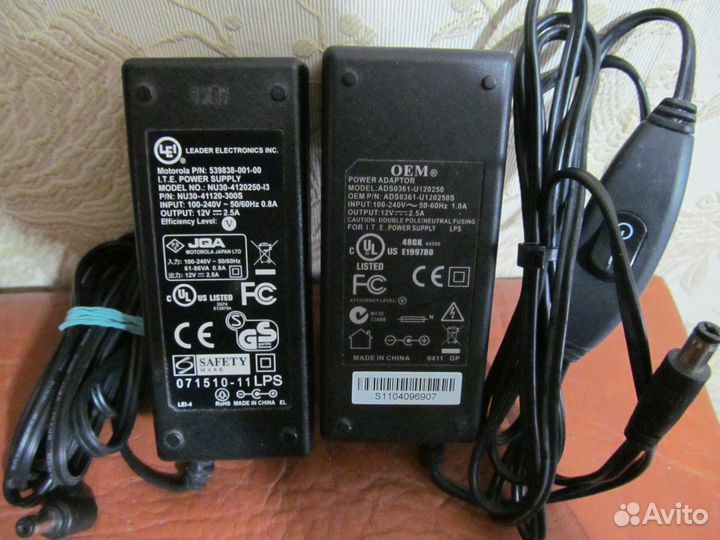 Адаптеры питания от 5В до 12В