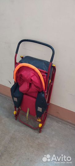 Детские санки коляска бу