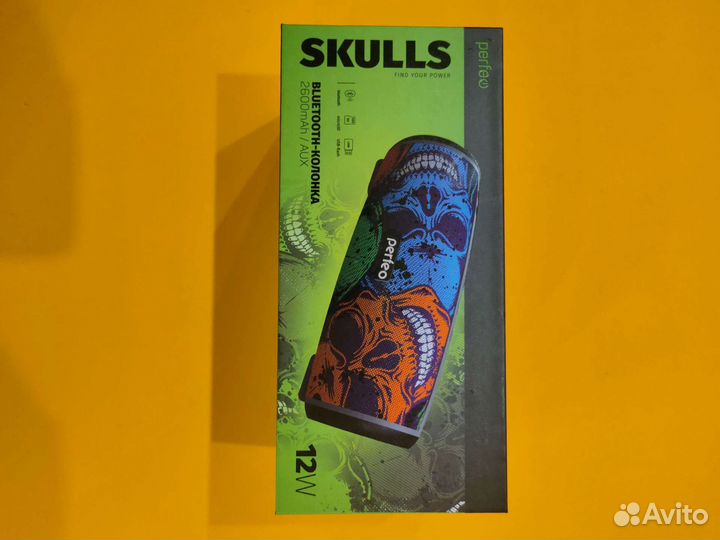 Bluetooth-колонка perfeo-skulls