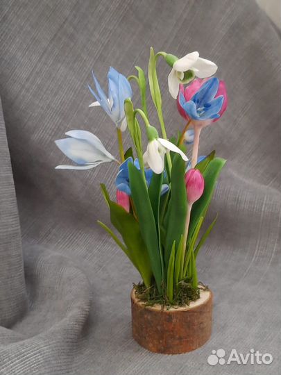 Цветы из холодного фарфора