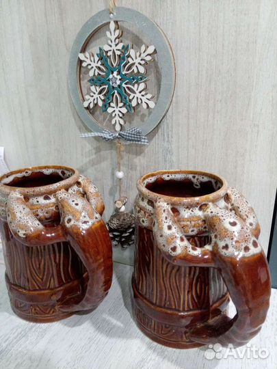 Кружки под пиво керамические времён СССР