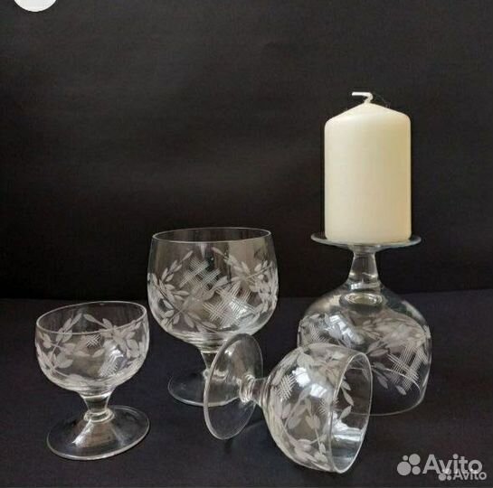 Новые Бокалы Гусь хрустальный рюмки в коробке