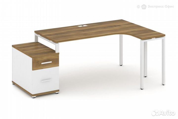 Стол письменный эргономичный правый Concept CN.SA-304(R) W