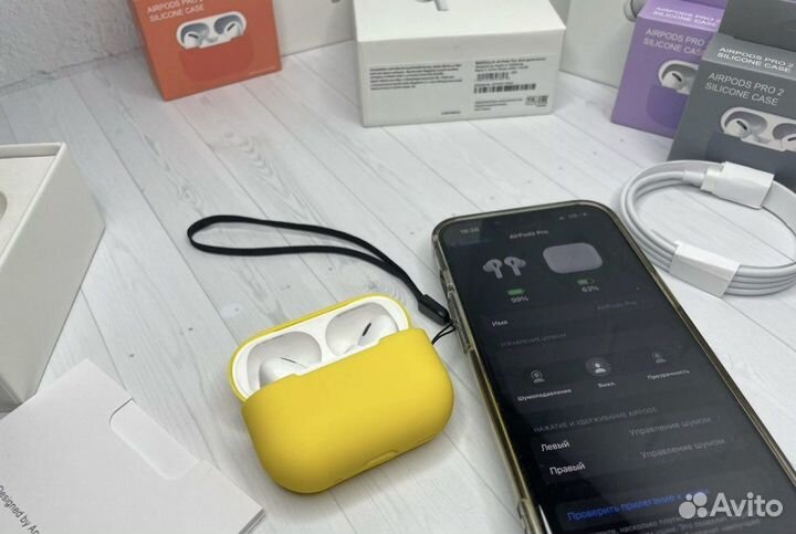 Airpods pro 2/2/pro новые чип airoha
