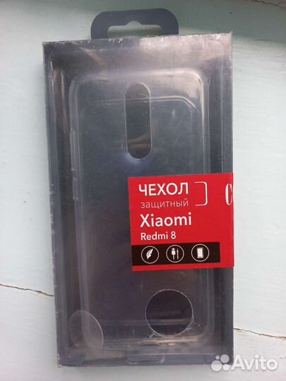 Чехол Xiaomi redmi 8 прозрачный