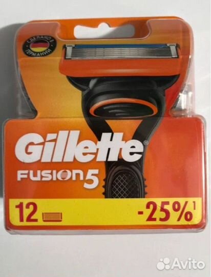 Gillette Fusion 5 12 шт