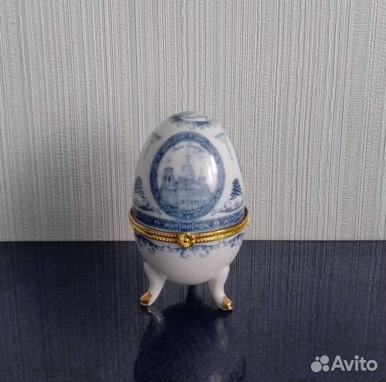 Шкатулка декоративная в форме яйца Фаберже