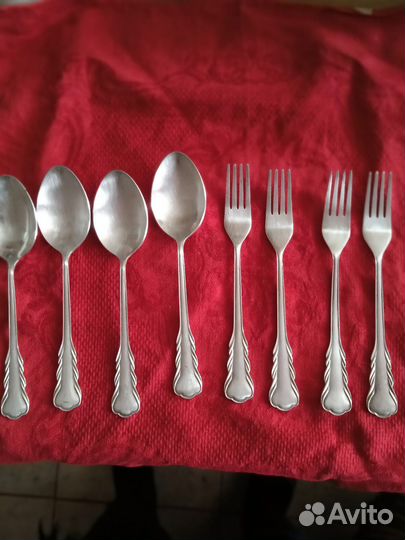 Ложки вилки посеребрение