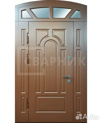 Арочная входная дверь на заказ. Установка под ключ