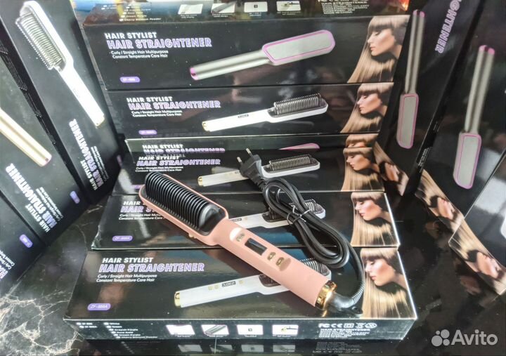 Расческа выпрямитель для волос с экраном 80/230С