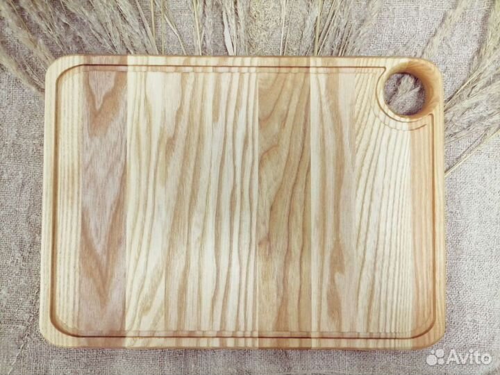 Деревянная разделочная доска из ясеня 30х22 см