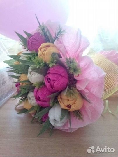 Сладкие букеты из конфет